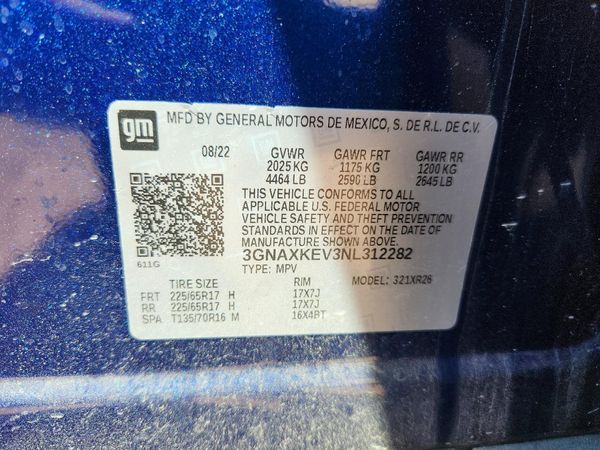 2022 CHEVROLET EQUINOX LT (1LT)
