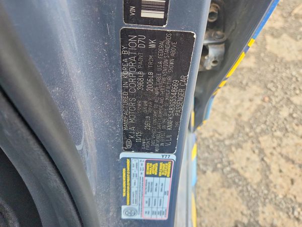 2016 KIA FORTE5 GL (Middle-Low Grade)