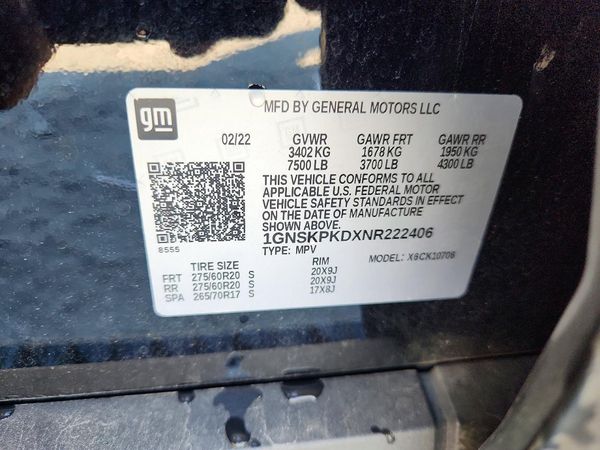 2022 CHEVROLET TAHOE Z71