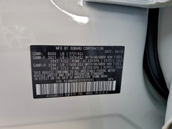 2025 SUBARU ASCENT