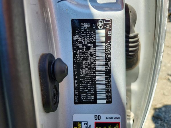 2016 TOYOTA COROLLA L/LE — VINS