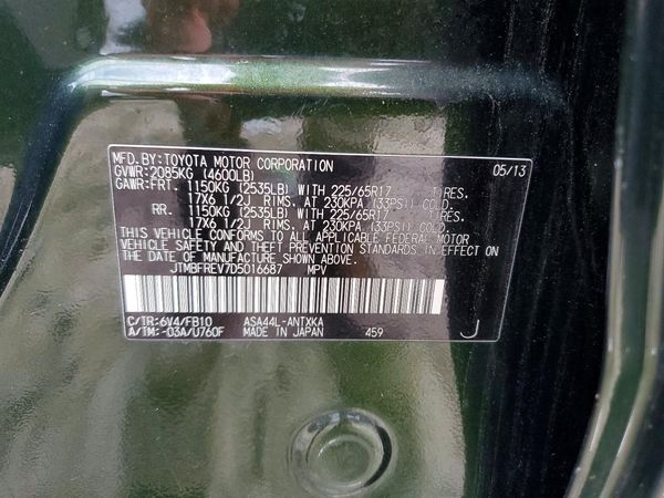 2013 TOYOTA RAV4 Standard