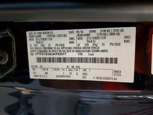2018 FORD F150