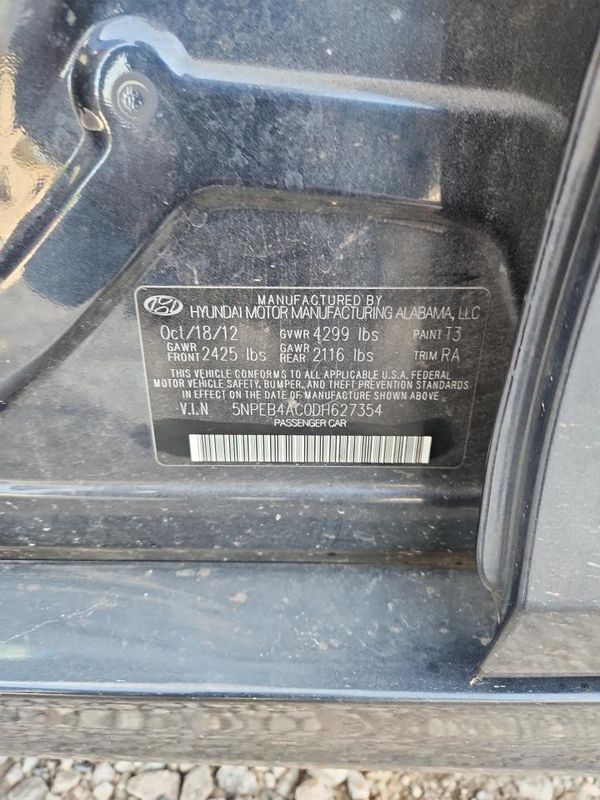 2013 HYUNDAI SONATA