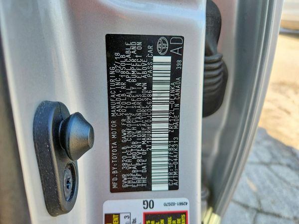 2018 TOYOTA COROLLA L/LE/SE/XLE/XSE