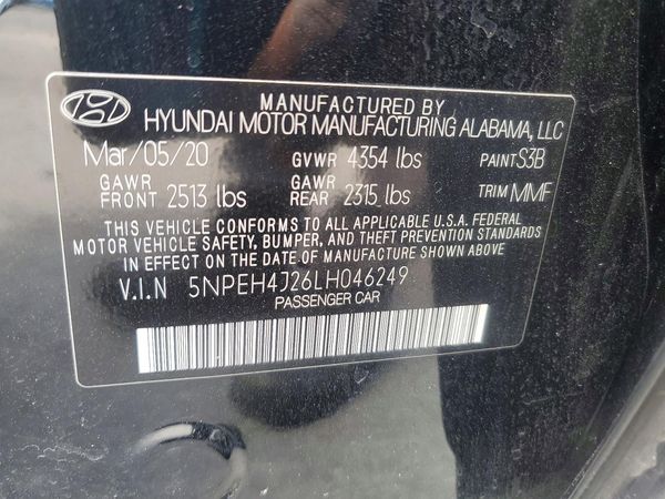 2020 HYUNDAI SONATA Limited