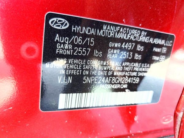2016 HYUNDAI SONATA