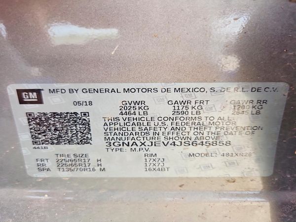 2018 CHEVROLET EQUINOX