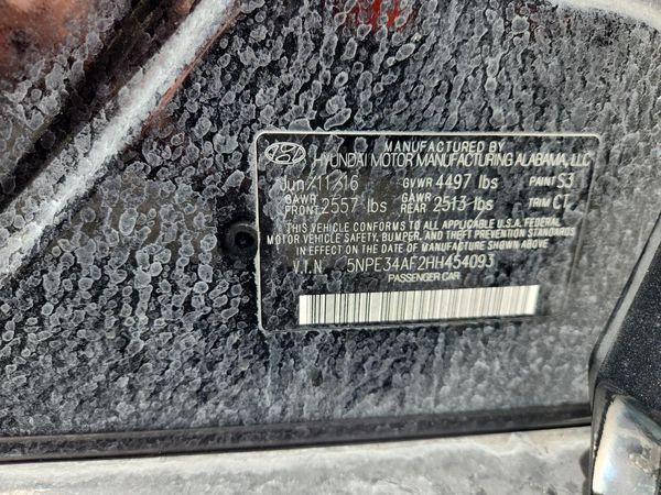 2017 HYUNDAI SONATA