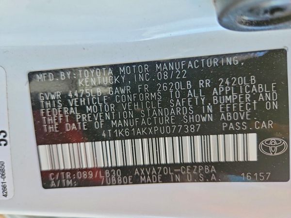 2023 TOYOTA CAMRY