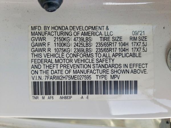 2021 HONDA CR-V SE