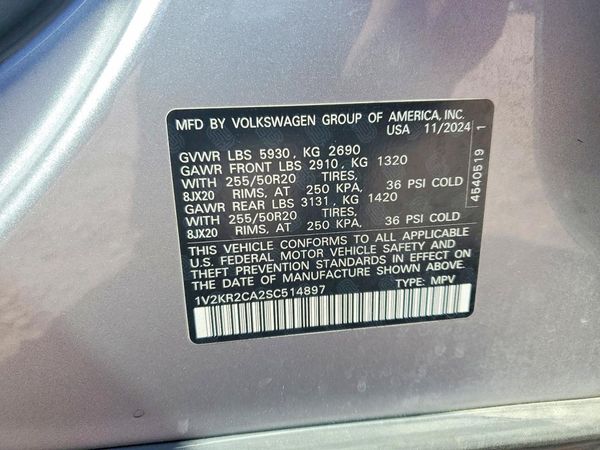 2025 VOLKSWAGEN ATLAS