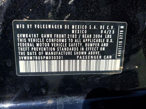 2023 VOLKSWAGEN JETTA Sport