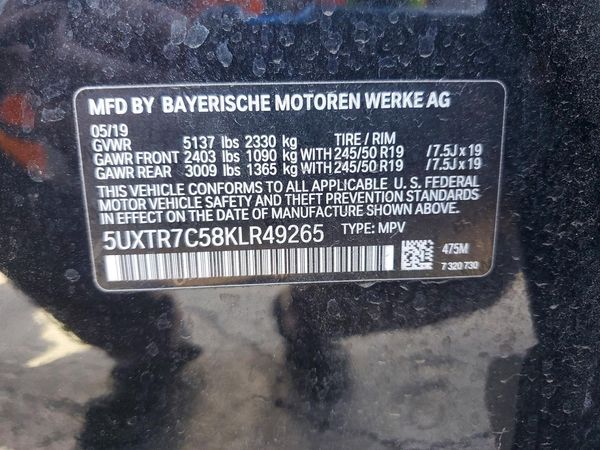 2019 BMW X3