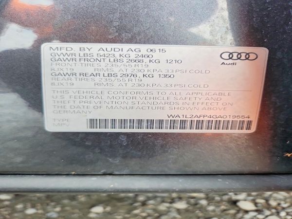 2016 AUDI Q5 quattro Premium Plus