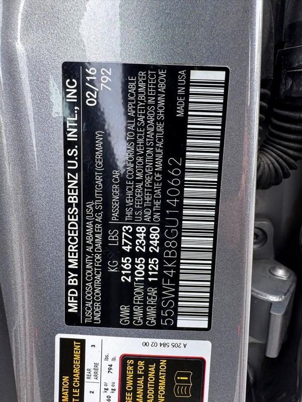 2016 MERCEDES-BENZ C C300-4M