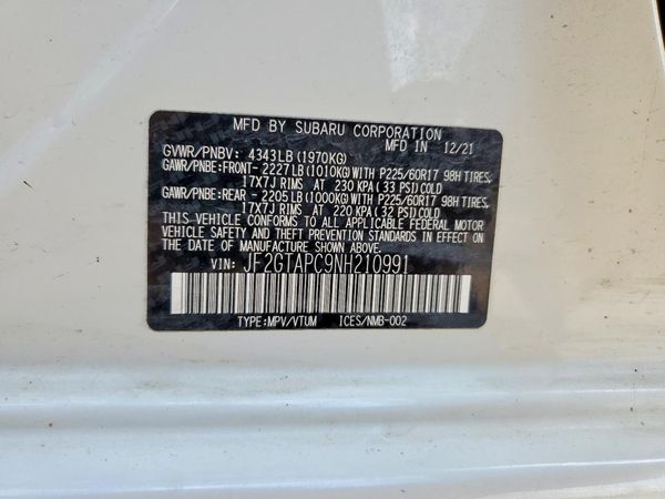 2022 SUBARU CROSSTREK Premium