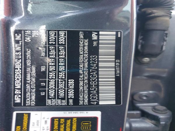 2016 MERCEDES-BENZ GLE GLE350