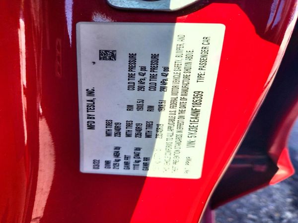 2022 TESLA MODEL 3