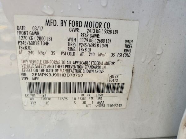 2017 FORD EDGE SEL
