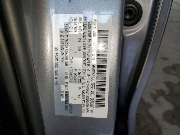 2012 MAZDA 5 Touring/GS — VINS