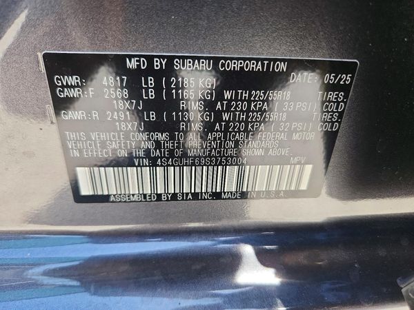 2025 SUBARU CROSSTREK