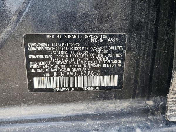 2018 SUBARU CROSSTREK Base