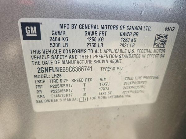 2012 CHEVROLET EQUINOX