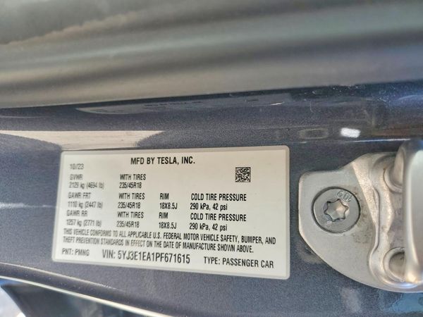 2023 TESLA MODEL 3