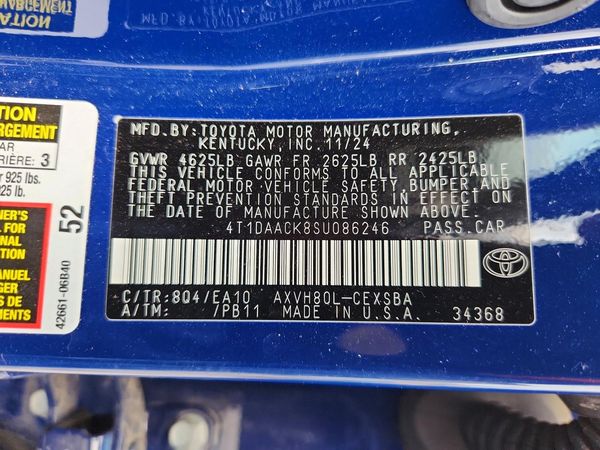 2025 TOYOTA CAMRY