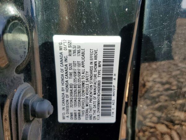 2012 HONDA CRV EX-L