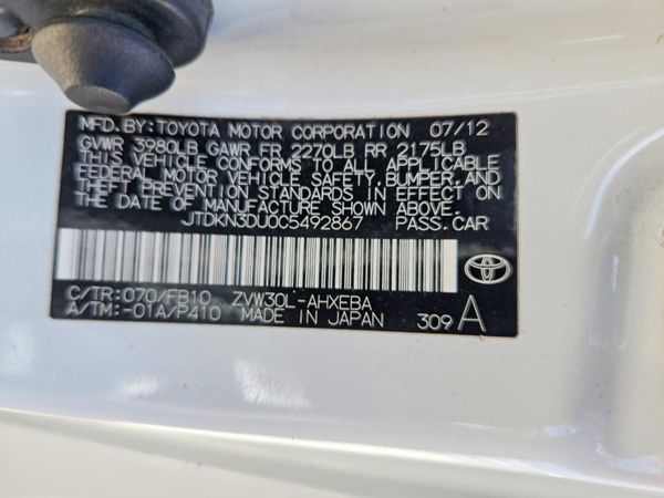 2012 TOYOTA PRIUS