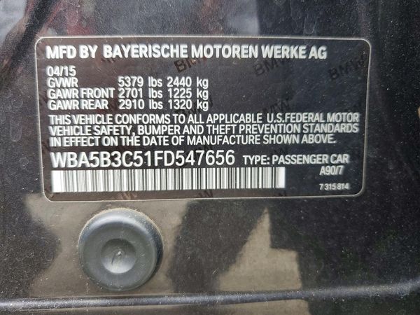 2015 BMW 535