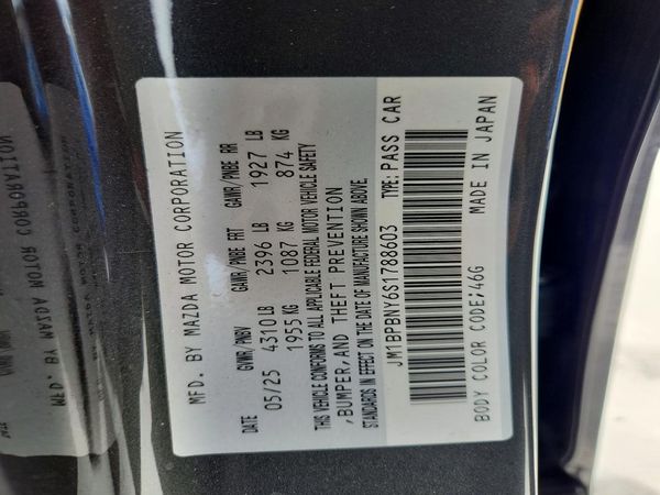 2025 MAZDA 3 Premium Plus Package — VINS