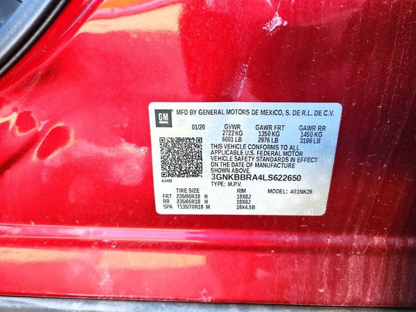 2020 CHEVROLET BLAZER 1LT