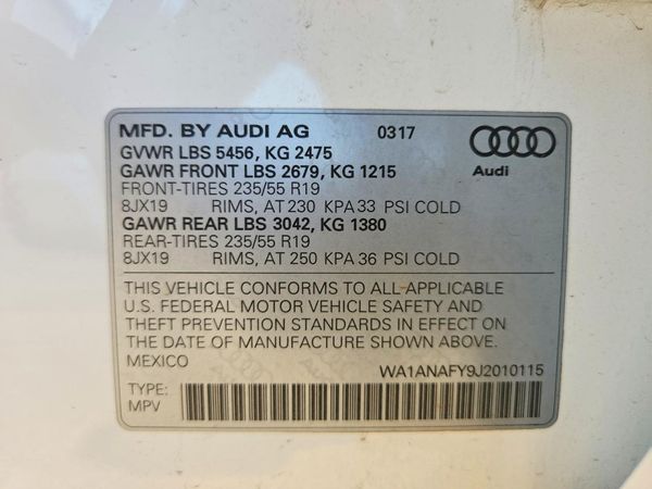 2018 AUDI Q5 quattro Premium