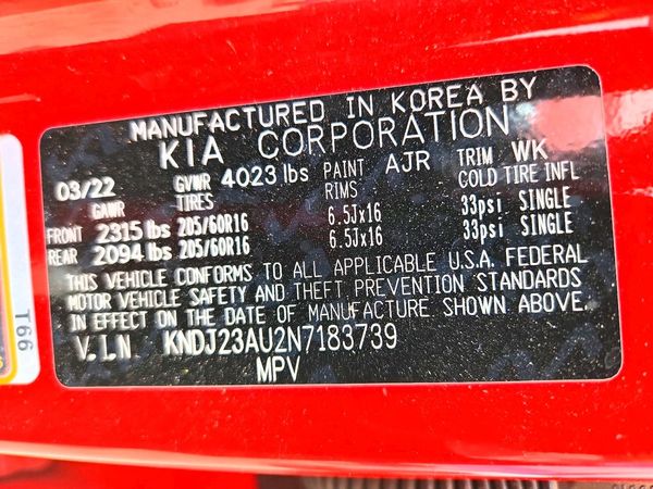 2022 KIA SOUL LX, S, X Line