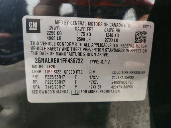 2015 CHEVROLET EQUINOX LS
