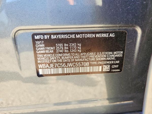 2018 BMW 540