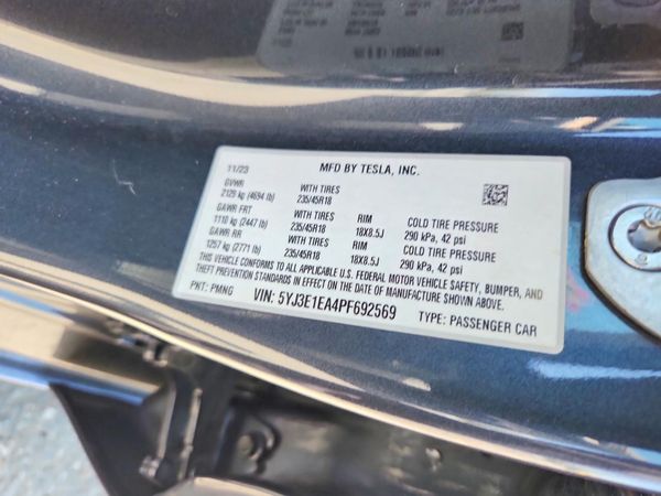 2023 TESLA MODEL 3