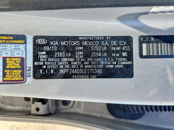 2020 KIA FORTE