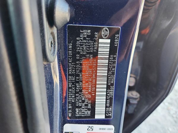 2021 TOYOTA CAMRY