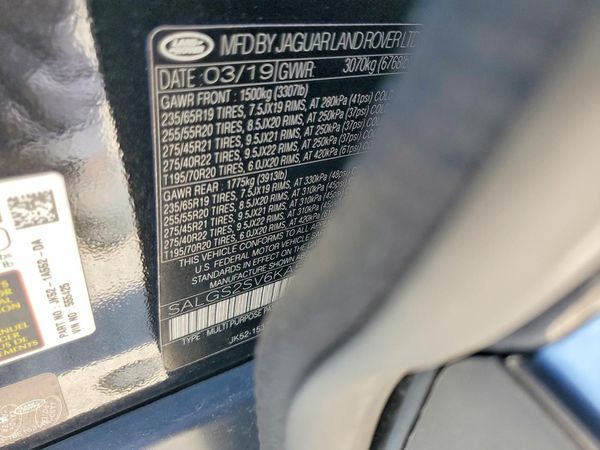 2019 LAND ROVER RANGE ROVER HSE