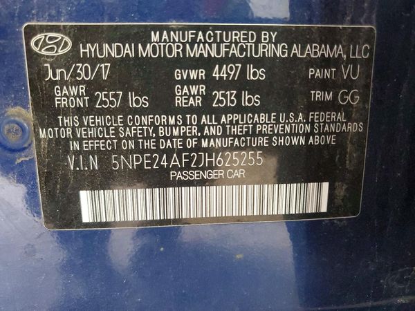 2018 HYUNDAI SONATA