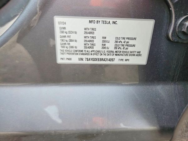 2024 TESLA MODEL  Y