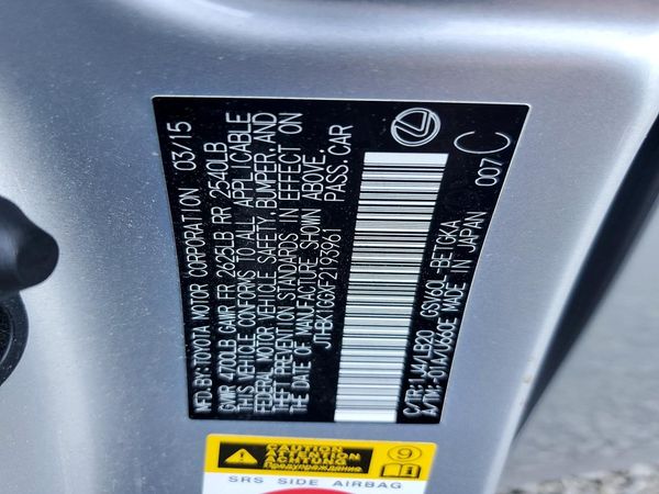 2015 LEXUS ES 350