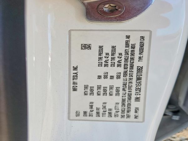 2021 TESLA MODEL 3