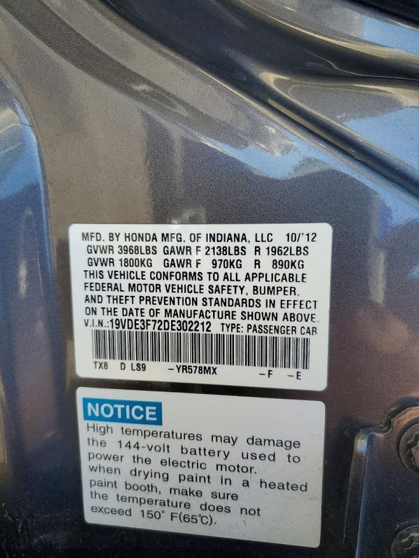 2013 ACURA ILX Hybrid TECH