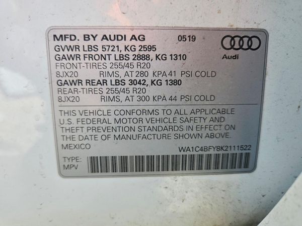 2019 AUDI SQ5