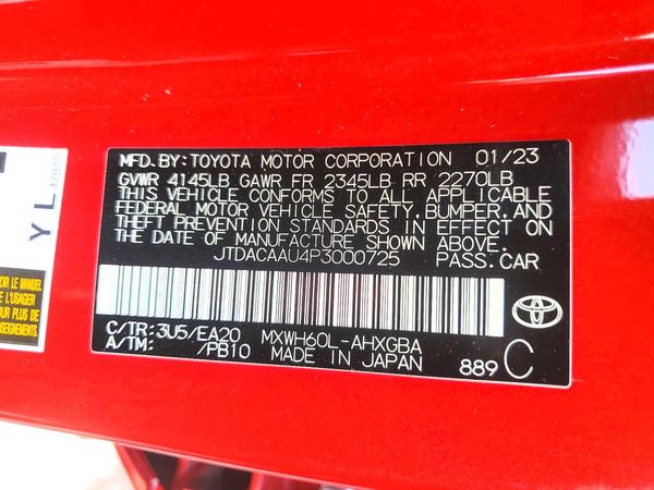 2023 TOYOTA PRIUS